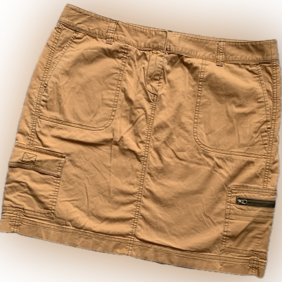 J JILL multi pocket, functional, mustard orange skirt | size 12 - Picture 6 of 6